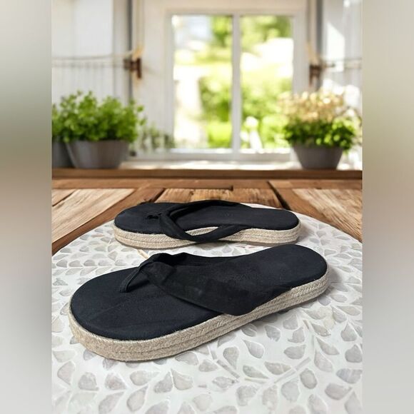 New TKEES Hera Suede Leather espadrille Sandals Platform Flats - Picture 5 of 15